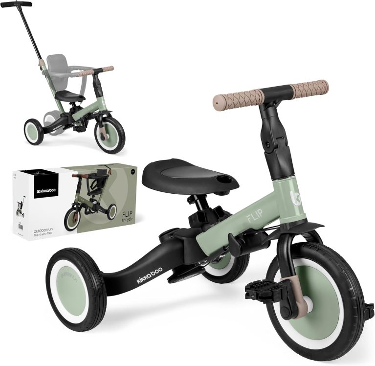 Notre test du KikkaBoo Flip : tricycle évolutif 5 en 1