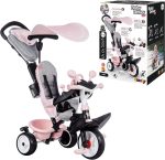 Notre test du Smoby Baby Driver Plus : tricycle évolutif à canne parentale